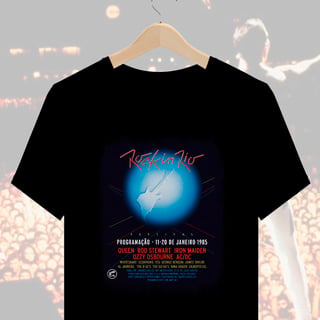 Camiseta Rock In Rio 1985