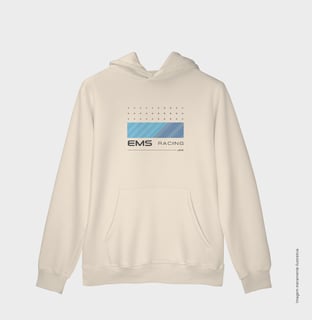 Nome do produto Moletom Off White unissex EMS RACING - Lifestyle