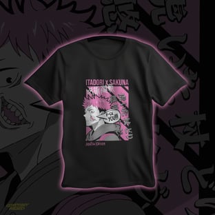 Nome do produtoCamisa Itadori e Sukuna Jujutsu Kaisen