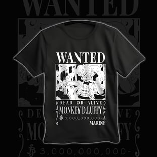 Nome do produtoCamisa One Piece Luffy Wanted