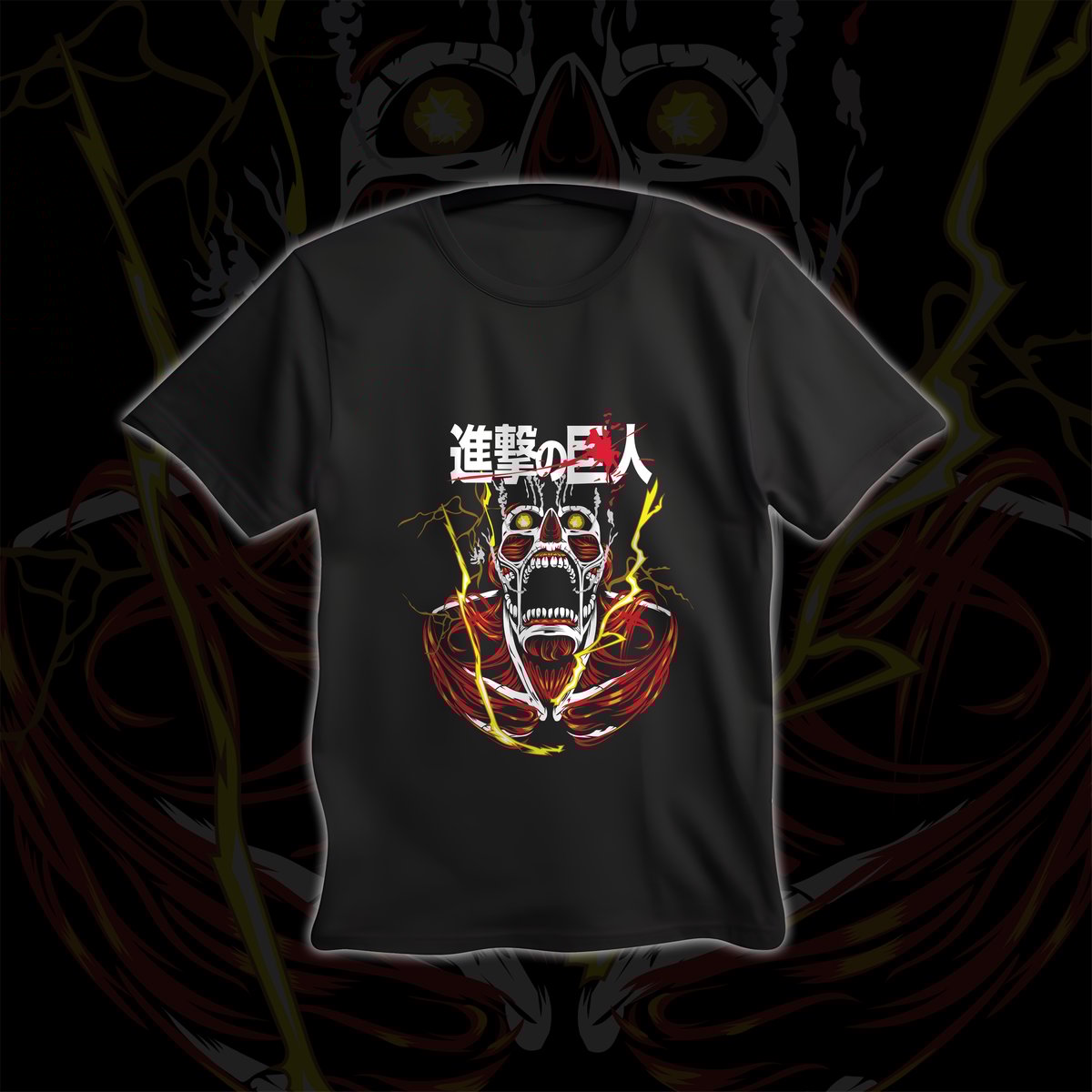 Nome do produto: Camisa Titã Colossal Attack On Titan