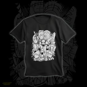 Nome do produto  Camisa Akatsuki Estampa Preta e Branca