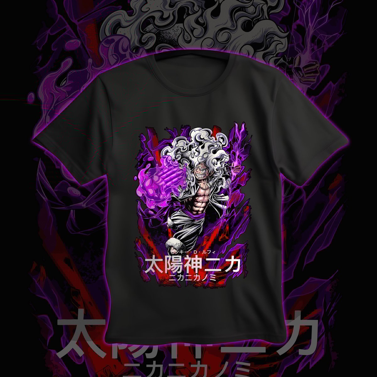 Nome do produto: Camiseta Luffy Mangá Gear 5
