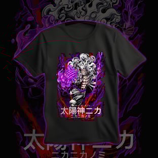 Nome do produtoCamiseta Luffy Mangá Gear 5