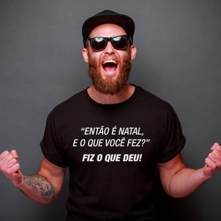 Nome do produto Camisetas Natalinas Então é Natal
