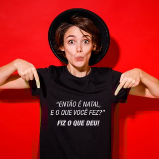Nome do produto Camisetas Natalinas Então é Natal