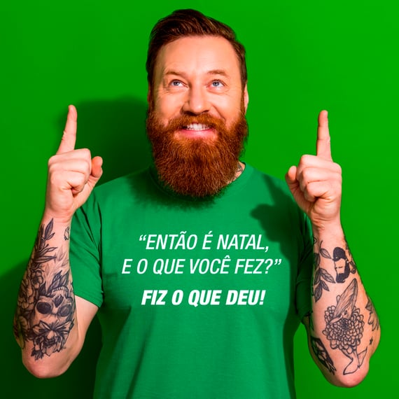 Camisetas Natalinas Então é Natal
