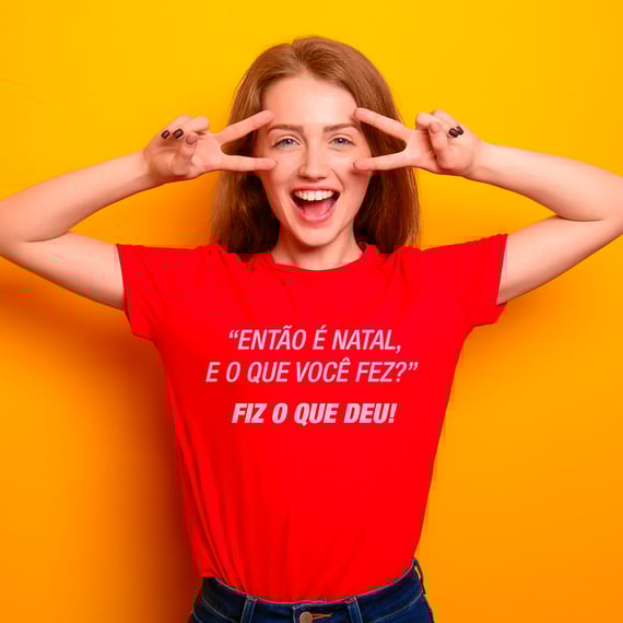 Camisetas Natalinas Então é Natal