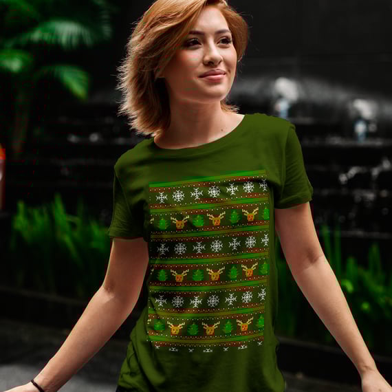 Camisetas Natalinas 1 (Baby Long)
