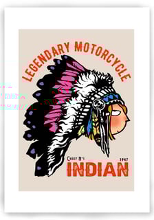 POSTER - LEGENDARY MOTORCYCLE INDIAN
