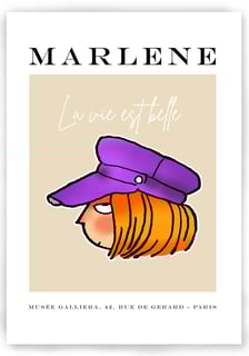 Nome do produto POSTER - MARLENE - LA VIE EST BELLE