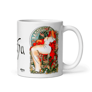 Nome do produto CANECA - MARLENE por ALPHONSE MUCHA