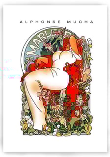 POSTER - MARLENE por ALPHONSE MUCHA