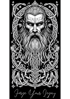 Nome do produto Forge Your Legacy - Arquétipo Viking - Camiseta Colors 