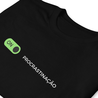 Nome do produto Camiseta Procrastinação