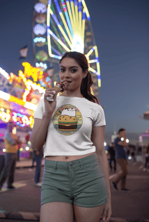 Nome do produto Nhac no Hamburger - Cropped quality