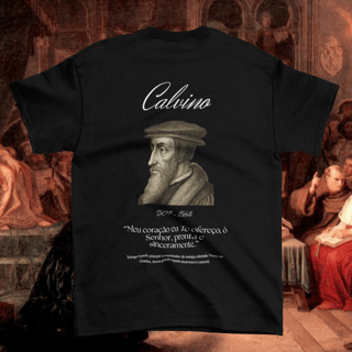 Nome do produtoCamiseta Calvino - Coleção Reformadores