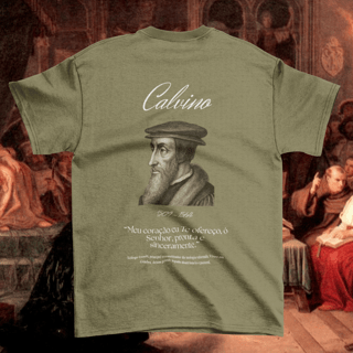 Nome do produtoCamiseta Calvino - Coleção Reformadores