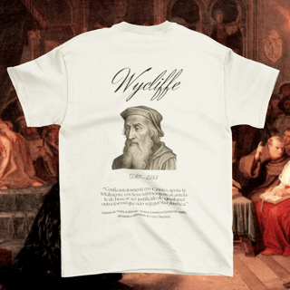 Nome do produtoCamiseta Wycliffe - Coleção Reformadores
