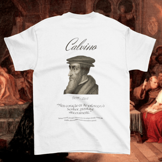 Nome do produtoCamiseta Calvino - Coleção Reformadores