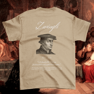Nome do produtoCamiseta Zwingli - Coleção Reformadores