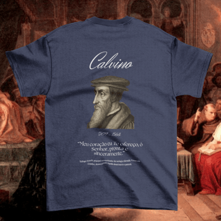 Nome do produtoCamiseta Calvino - Coleção Reformadores