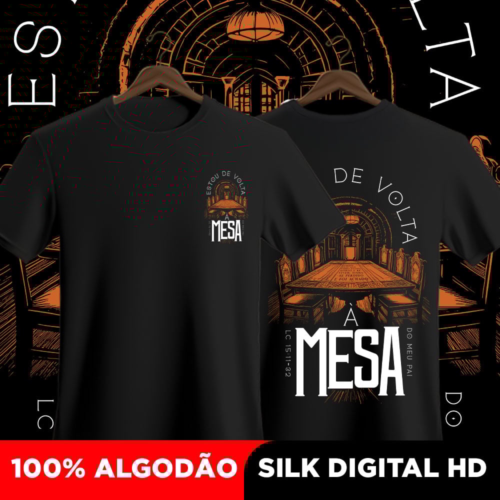 Nome do produto: Camisa Estou de volta à mesa 