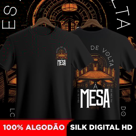 Camisa Estou de volta à mesa 