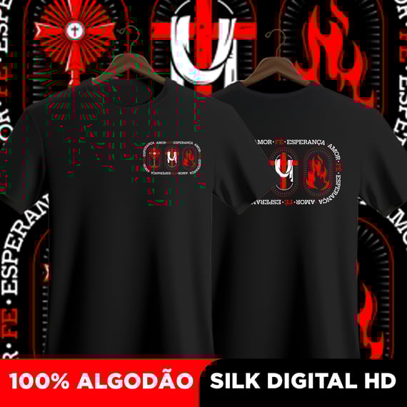 Camisa Amor, fé e esperança