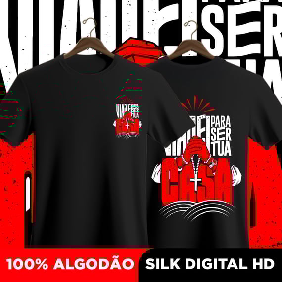 Camisa Viajei para ser tua casa