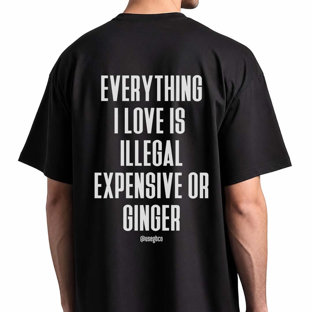 Camiseta Everything I Love – Ginger - Oversized