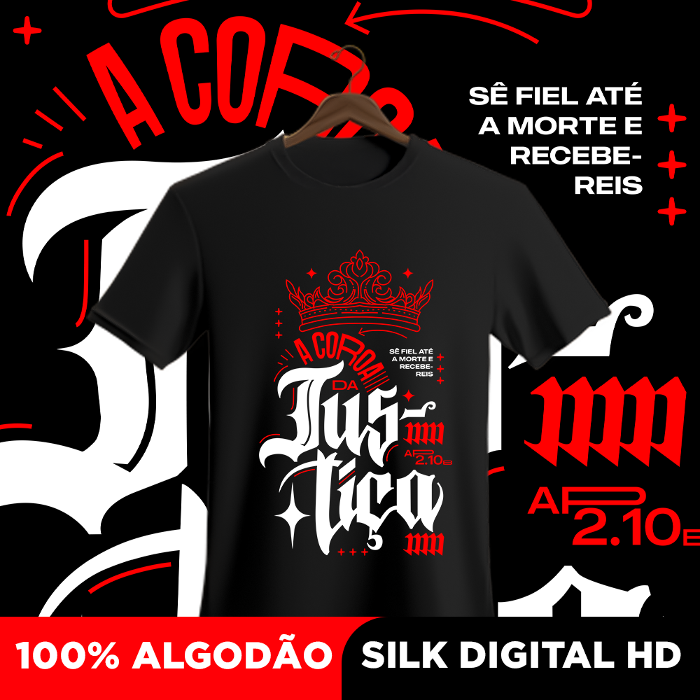 Nome do produto: Camisa A coroa da justiça