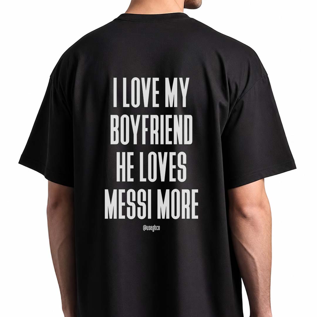 Nome do produto: Camiseta I Love - Messi More - Oversized