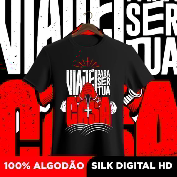 Camisa Viajei para ser tua casa