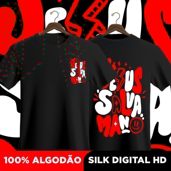 Camisa Jesus salva mano
