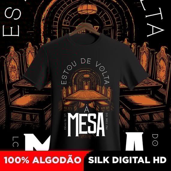 Camisa Estou de volta à mesa 