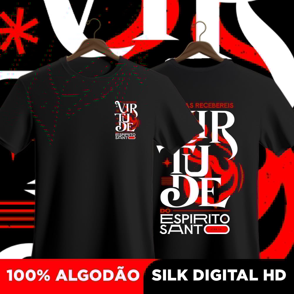 Nome do produto: Camisa Virtude do Espirito Santo 
