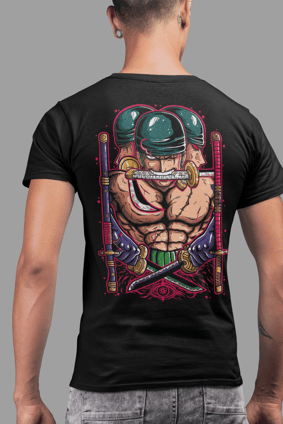 Nome do produto  CAMISETA ZORO ONE PIECE COSTAS 