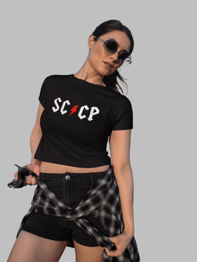 Nome do produto  CROPPED SC/CP AC/DC PRETO