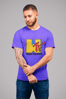 CAMISETA ESTONADA WHAT THE FUCK (mtv)