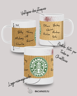 Nome do produto Caneca Pânico | Screambucks Coffee | Ghostfaces