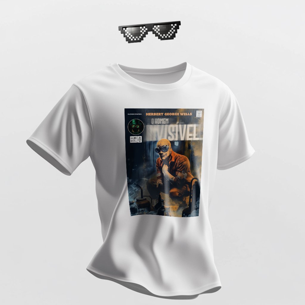 Camiseta O Homem Invisível – Um Clássico de H.G. Wells