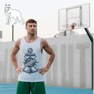 Lobo Branco 2024 Ancoras da Vida masculina