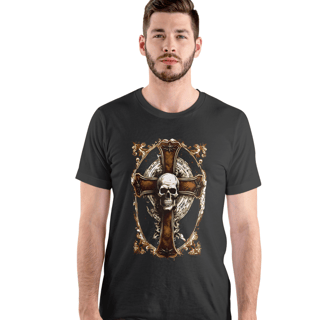 Nome do produto Lobo Branco Vip 2024 red cross skull masculina