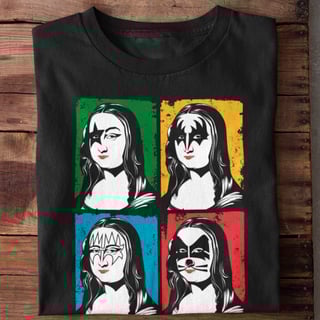 Nome do produto Camiseta Unissex - Mona lisa rockstar