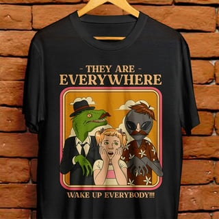 Camiseta preta - They are everywhere