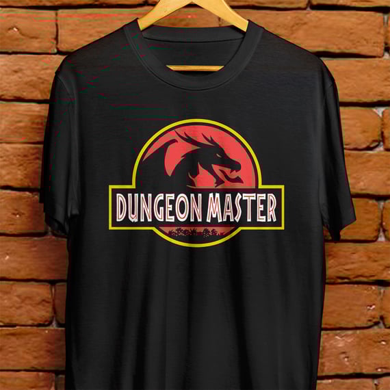 Camiseta Preta - Dungeon master