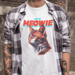 Camiseta Unissex - David Meowie