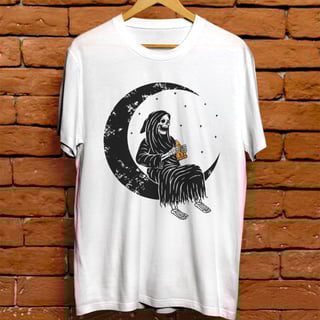 Nome do produto Camiseta Unissex - Death likes pizza