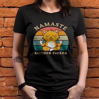 Nome do produto Baby look - Namaste mother fucker